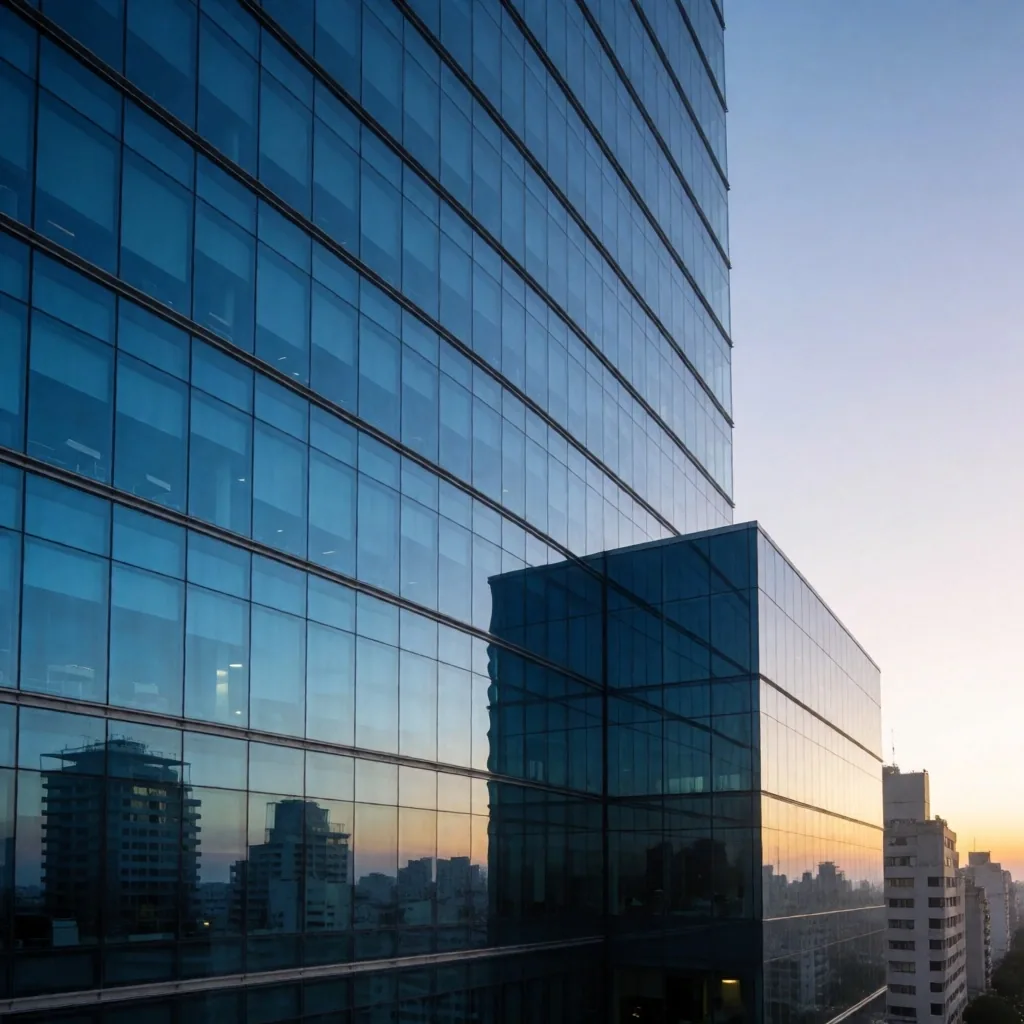 Distrito financiero de Buenos Aires al amanecer